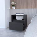 Contemporary Nightstand with Spacious Drawer and Open Top Shelf