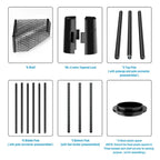 6 Tier Shelf Heavy Duty Free Standing Corner Storage Display Rack