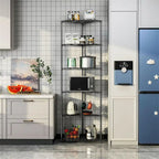 6 Tier Shelf Heavy Duty Free Standing Corner Storage Display Rack