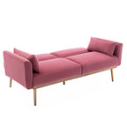 Clihome Biscuit Back Convertible Sofa with Mattress