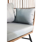 Outdoor Garden Wicker Egg Chair And Footstool