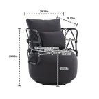 Upholstered Swivel Accent Chair Living Room Chair