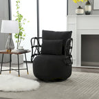 Upholstered Swivel Accent Chair Living Room Chair