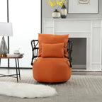 Upholstered Swivel Accent Chair Living Room Chair