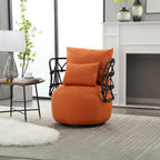 Upholstered Swivel Accent Chair Living Room Chair