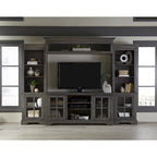 Dillworth Grey Entertainment Wall System Bridge