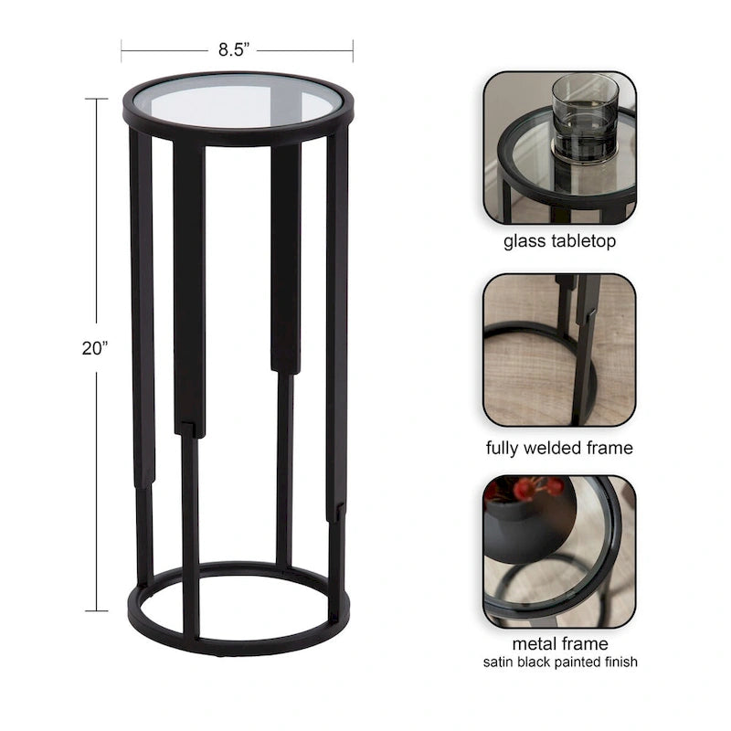 Kate and Laurel Ravalli Round Drink Table - 9x9x20