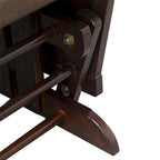 Nursery Glider Rocking Chair with Ottoman,Thick Padded Cushion Seating