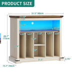 Large Record Player Stand - 15.7 D x 31.5 W x 28.7 H