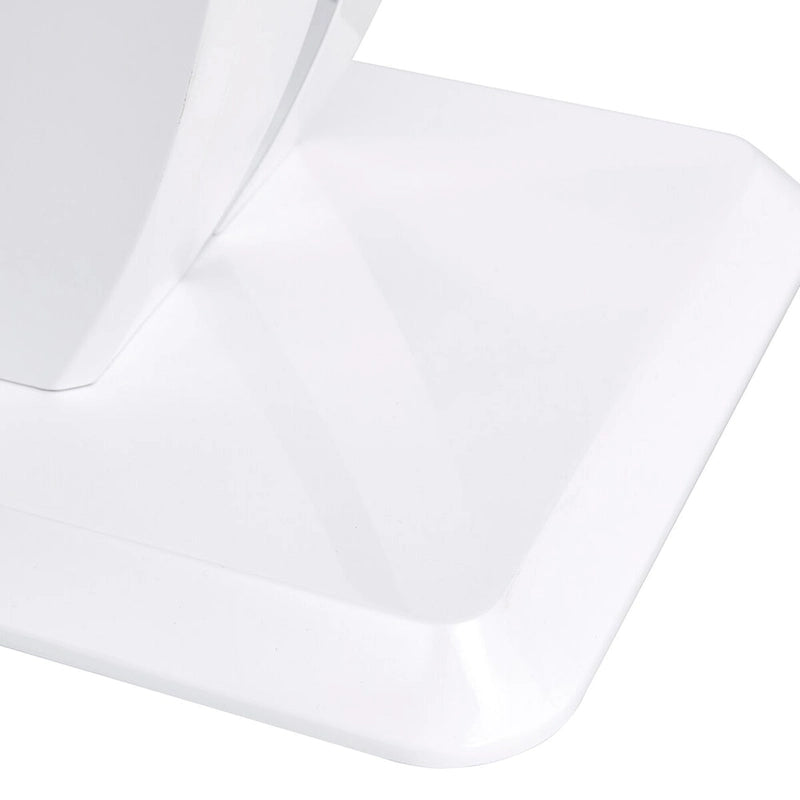 Modern Simple Glossy White Rectangular Counter Bar Table 47.24  x 18.11  x 29.52  For Living Room Bedroom Bedside Entrance House