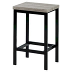 Counter Height Extra Long Dining Table Set with 3 Stools Pub Kitchen Set Side Table with Footrest