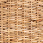 bali & pari Rowen Bohemian Light Honey Kubu Rattan and Mahogany Wood Dining Chair