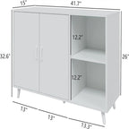 Kitchen Sideboard with 2 Door 2 Shelves - 15 D x 41.7 W x 32.6 H