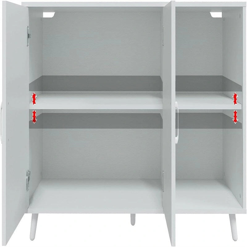 Kitchen Sideboard with 2 Door 2 Shelves - 15 D x 41.7 W x 32.6 H