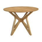 Carson Light Walnut 5-piece Solid Wood Dining Set