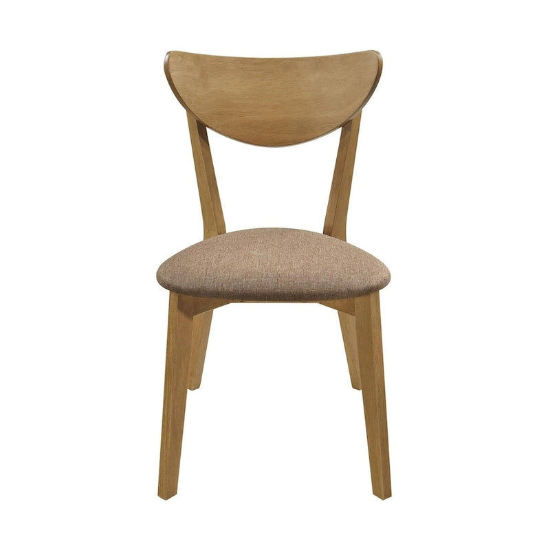 Carson Light Walnut 5-piece Solid Wood Dining Set