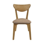 Carson Light Walnut 5-piece Solid Wood Dining Set