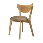 Carson Light Walnut 5-piece Solid Wood Dining Set