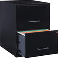 8 Deep 2-Drawer File Cabinet - 14.5 D x 18 W x 25 H