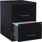 8 Deep 2-Drawer File Cabinet - 14.5 D x 18 W x 25 H
