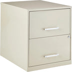 8 Deep 2-Drawer File Cabinet - 14.5 D x 18 W x 25 H