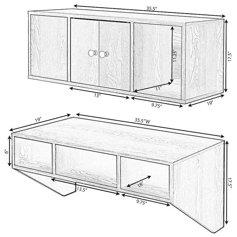 Wall Mounted Office Computer Desk