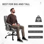 Big & Tall Office Chair w/Wide Seat,Ergonomic Executive Computer Chair