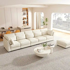 SUGIFT 5 Piece Versatile Linen Fabric Modular Sectional Sofa Set