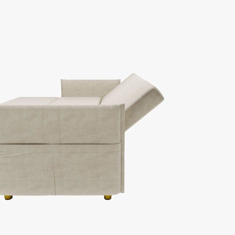 98.43  Modern Minimalist  L  Shape Sofa BedAnti-scratch and Water-proof, Solid Wood Frame