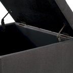 Large Square Storage Ottoman Upholstered Button Tufted Coffee Table - 30 W x 30 D x 18 H.