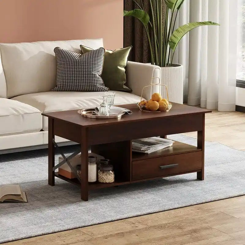 Lift Top Coffee Table - 18.9 D x 38.58 W x 17.83 H