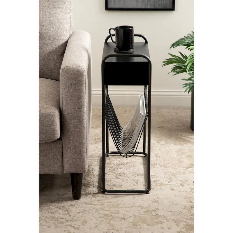 Kate and Laurel Kura Narrow Side Table - 19x9x26