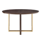Andrea Espresso 54-inch Round Dining Table by iNSPIRE Q Modern - 54  Round Dining Table