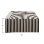 Wool Kilim Upholstered Coffee Table Ottoman