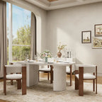 Clihome Wood Large Accent Dining Table