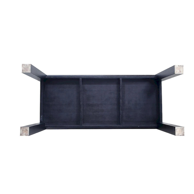 Manhattan Comfort Rockaway Modern 70.86 Solid Wood Dining Table