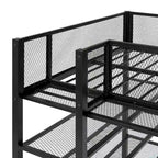 Twin Loft Bed with Four Shelves