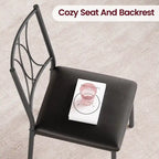 Dining Table Set for 4, Kitchen Table with 2 Upholstered Benches