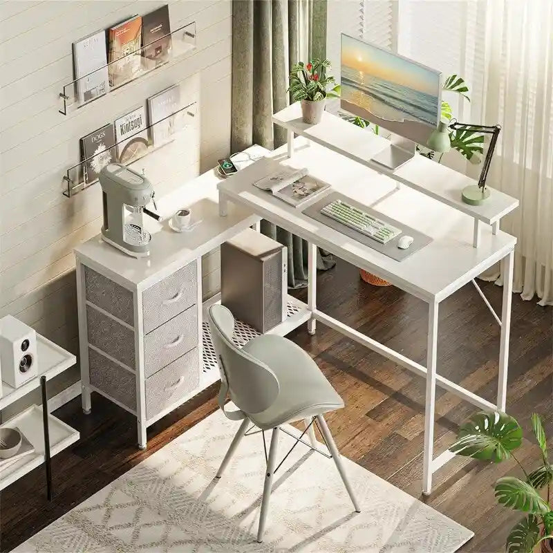 Reversible L Shaped Computer Desk