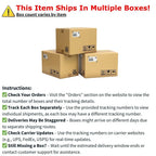 36 in Solid Wood Round Top Pedestal Dining Table with 4 Dining Chairs