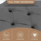 35 Inch Storage Ottoman,Button-Tufted Ottoman Linen Storage Bench