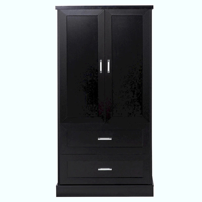 64  Tall Bathroom Storage Cabinet with Two Doors, Drawers