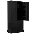64  Tall Bathroom Storage Cabinet with Two Doors, Drawers