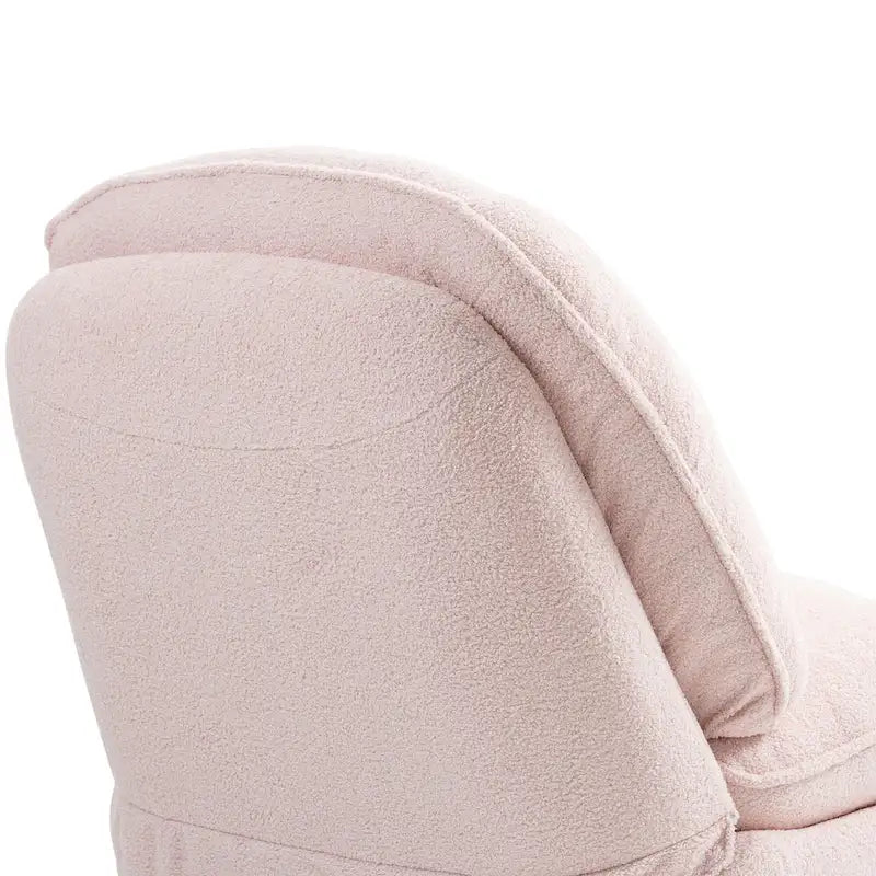 Modern Chenille 360-Degree Swivel Recliner, Set of 1