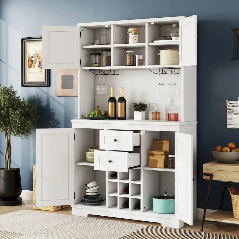 73.8 H Kitchen Cabinet with Storage - N/A