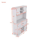 73.8 H Kitchen Cabinet with Storage - N/A