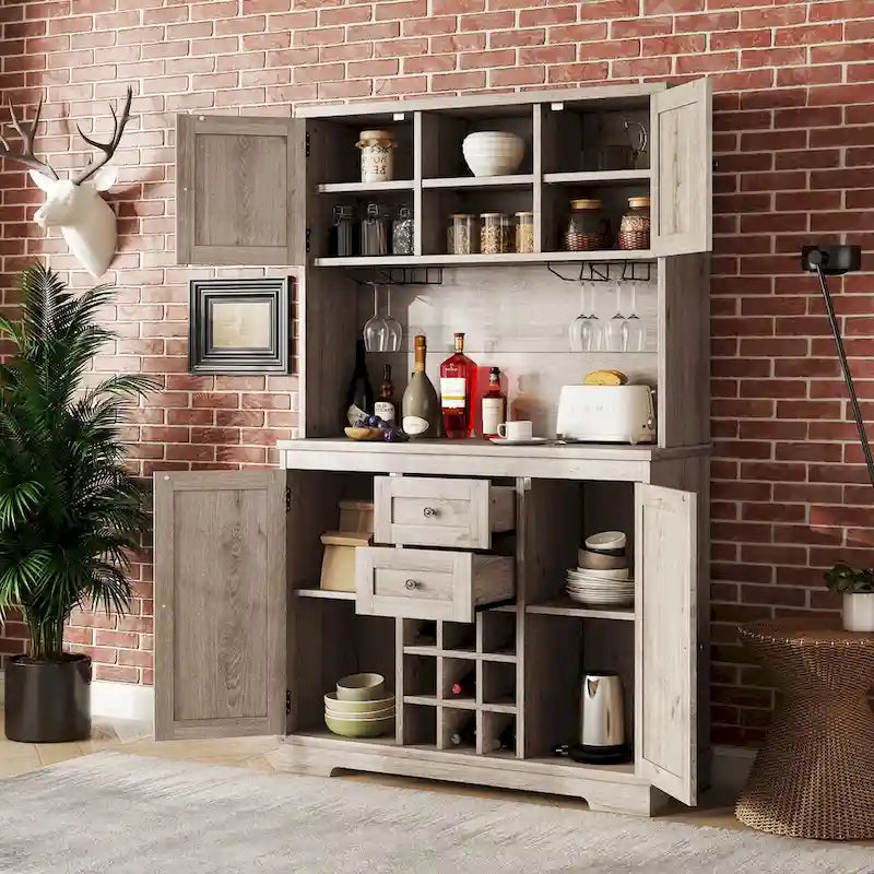 73.8 H Kitchen Cabinet with Storage - N/A