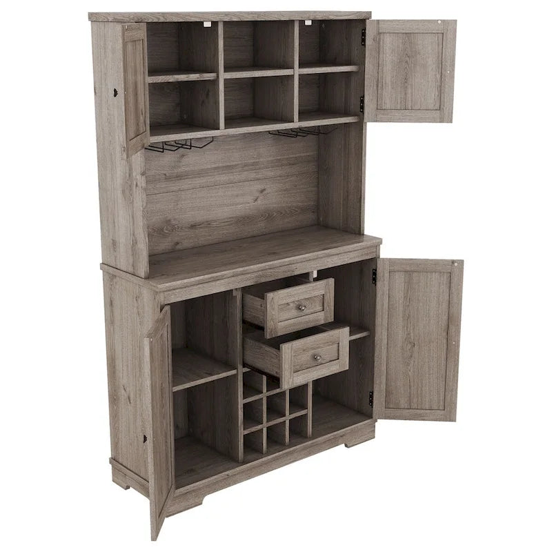 73.8 H Kitchen Cabinet with Storage - N/A