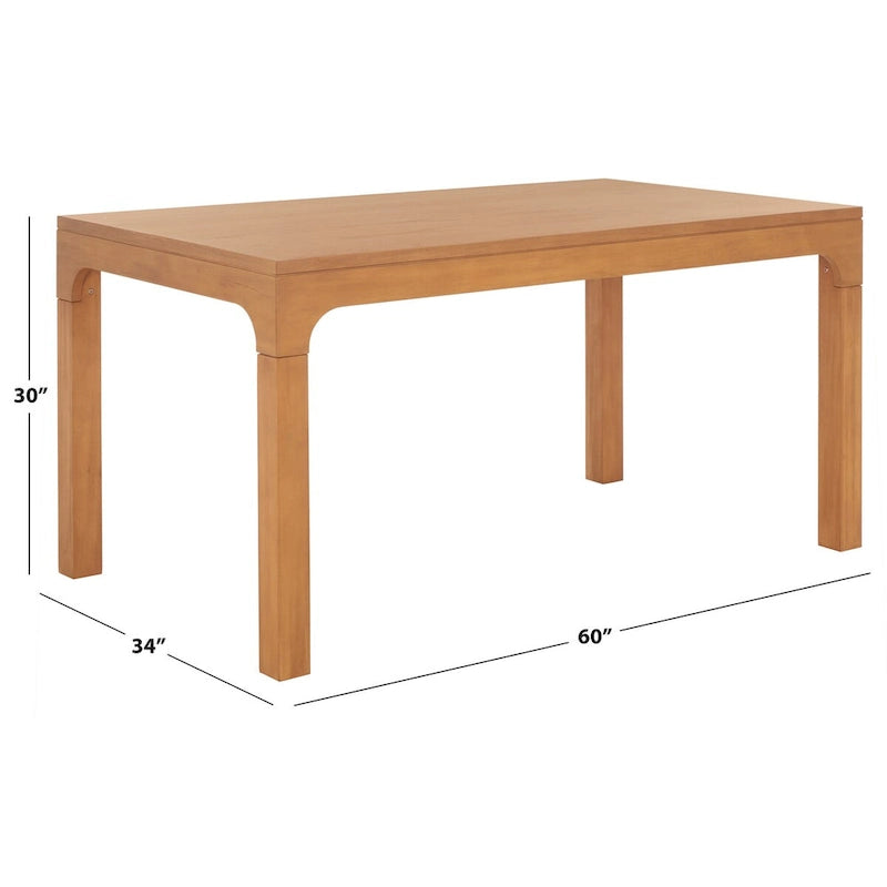 SAFAVIEH Elouise Rectangle Dining Table - 60  L x 34  W x 30  H - 60Wx34Dx30H