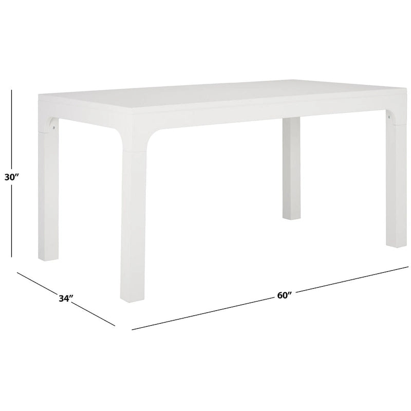 SAFAVIEH Elouise Rectangle Dining Table - 60  L x 34  W x 30  H - 60Wx34Dx30H